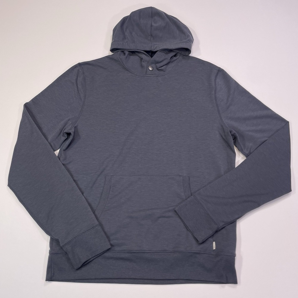 Vuori Austin Hoodie Mens Small Blue Pullover Dreamknit Soft V254 Gym Performance